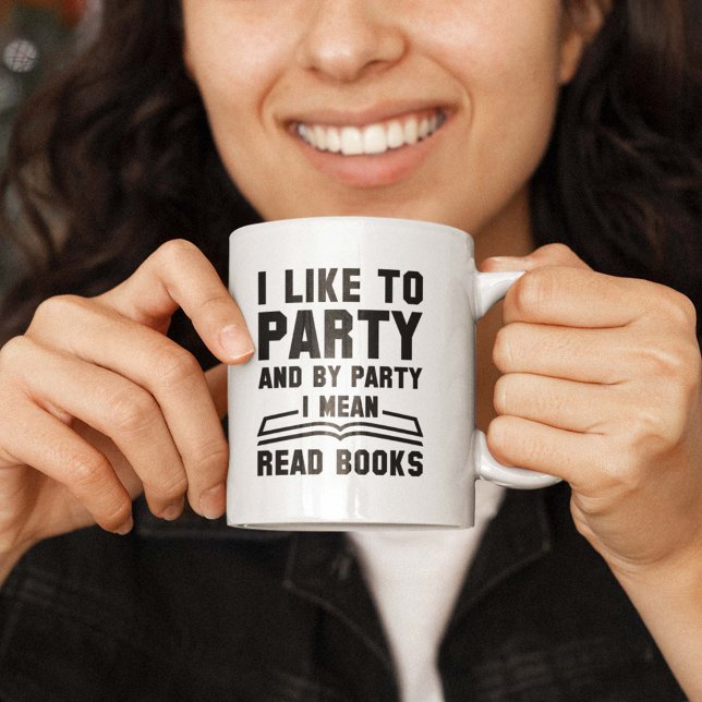 Caneca De Café Quero Dizer Ler Livros (Criador carregado)