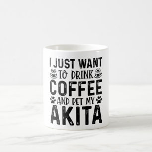 Caneca De Café Quero Pet My Akita