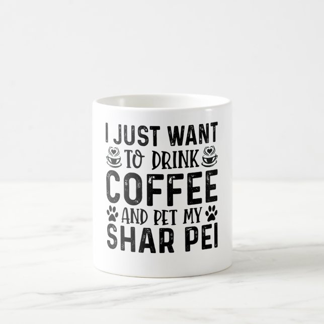 Caneca De Café Quero Pet My Shar Pei (Centro)