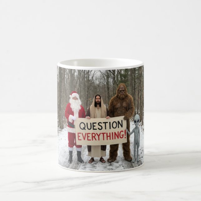 Caneca De Café Question Everything (Centro)