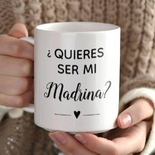 Caneca De Café Quieres Ser Mi Madrina Proposta de Madrina