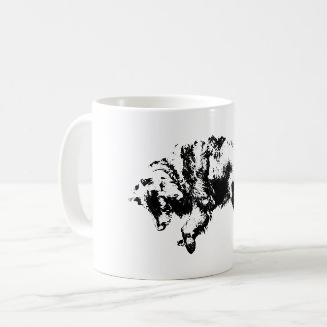 Caneca De Café Quieto relógio à luz de outubro (Frente Esquerda)