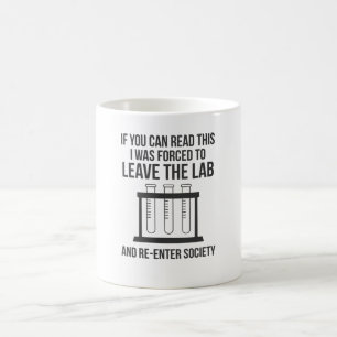 Caneca De Café Química Ciência Funny Laboratorial Nerd Cientista