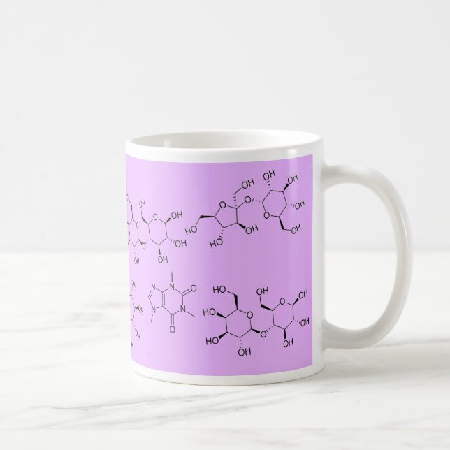 Caneca De Café química do chá e do café no roxo (Direita)
