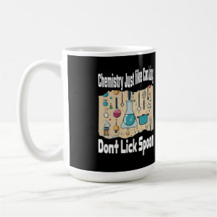 Caneca De Café Química é como o Cozinhar Dont Lick Spoon