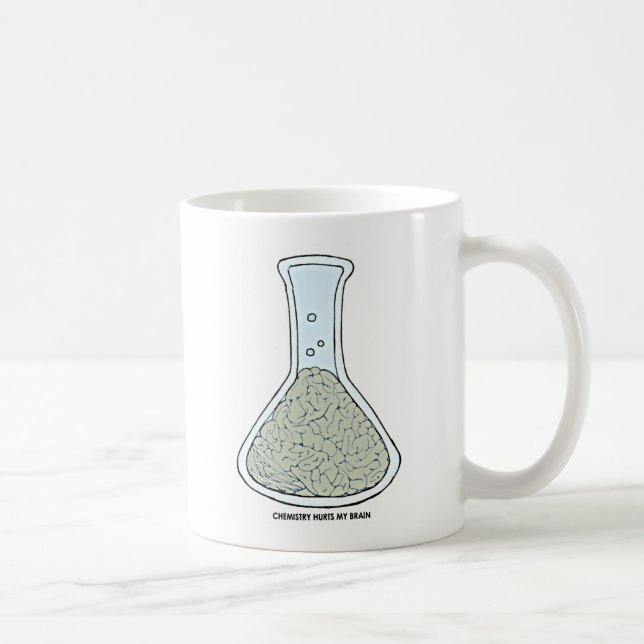 Caneca De Café Química Magoa Meu Cérebro (Direita)