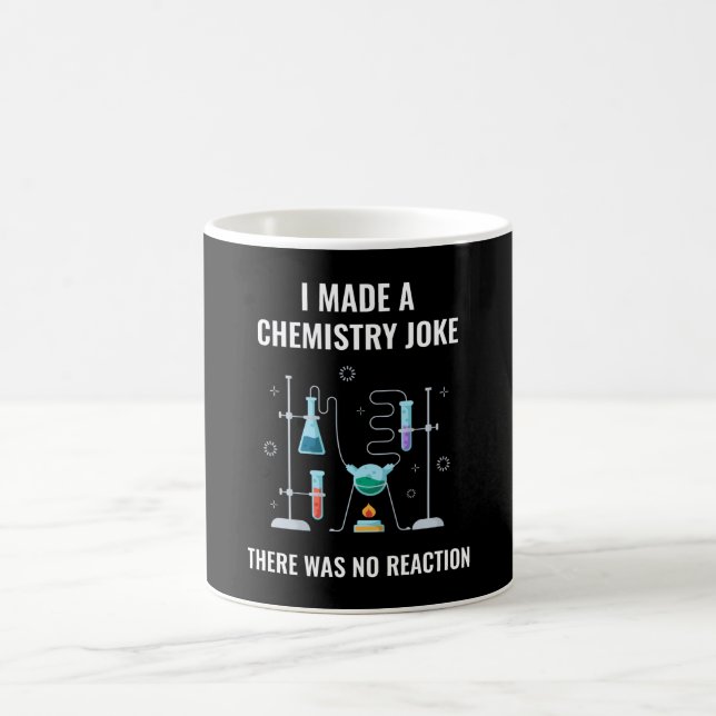 Caneca De Café Química Piada sem Reação Química (Centro)