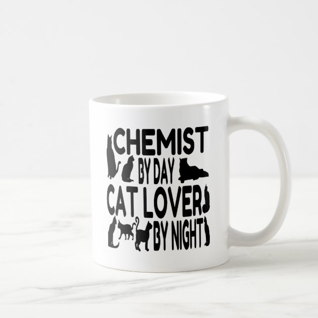 Caneca De Café Químico do Cat Lover (Direita)