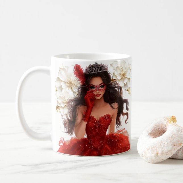 Caneca De Café Quinceanera (Com Donut)