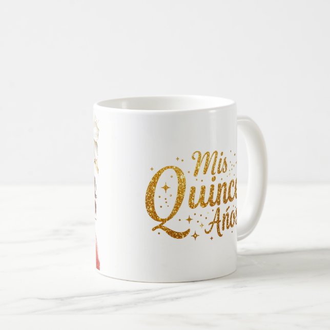 Caneca De Café Quinceañera (Frente Esquerda)