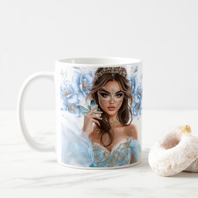 Caneca De Café Quinceanera (Com Donut)
