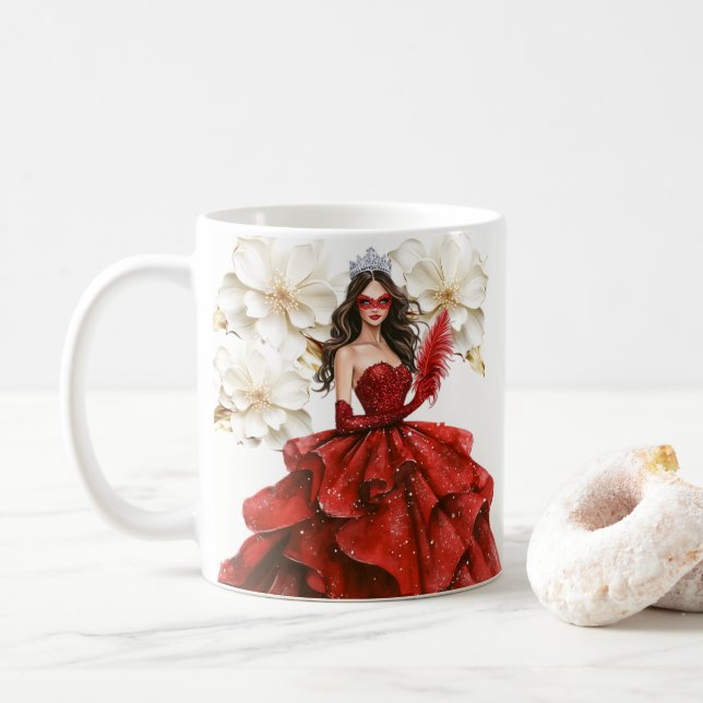 Caneca De Café Quinceañera (Com Donut)