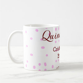 Caneca De Café Quinceanera anos 15 de aniversário adicione nome p