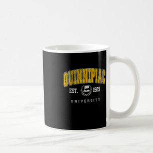 Caneca De Café Quinnipiac Arch Vintage College Athletic Sports De