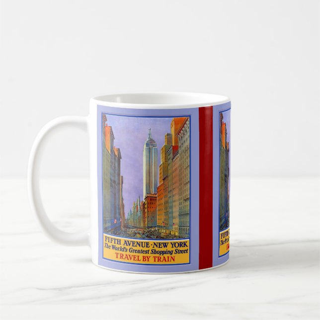Caneca De Café Quinta Avenida Nova York Mundiais A Maior Rua Comp (Esquerda)