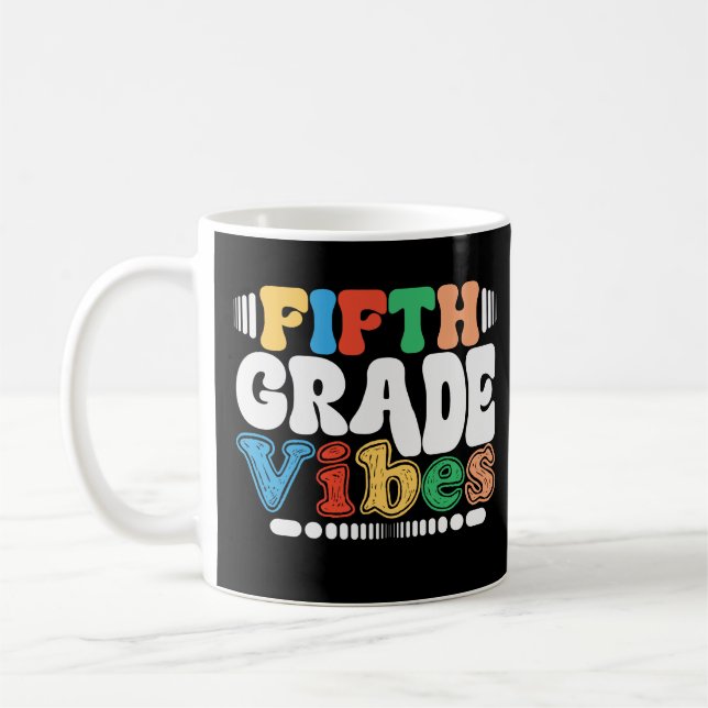 Caneca De Café Quinto Grau Vibes Engraçado De Volta À 5 (Esquerda)