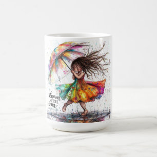 Caneca De Café Quirky Girl Rain Dream Mug