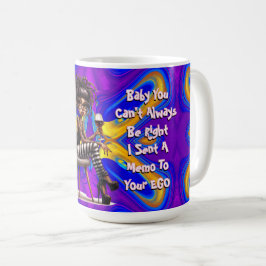 Caneca De Café Quirky Lady Tattoo & Wine Memo Mug