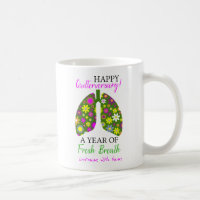 Quit Smoking Anniversary Quote with Floral Lungs