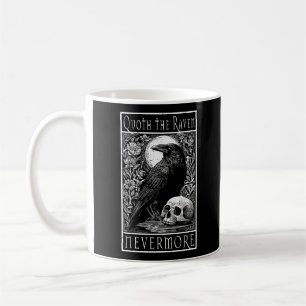 Caneca De Café Quoth the Raven - Nunca mais - Edgar Allan Poe art