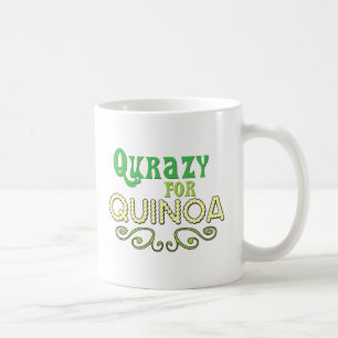 Caneca De Café Qurazy por Quinoa © - Divertido Slogan de Quinoa