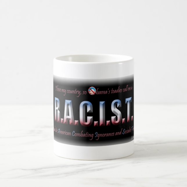 CANECA DE CAFÉ R.A.C.I.S.T. (Centro)