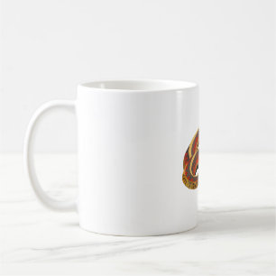 Caneca De Café R é para Cobra de Garter Vermelhos
