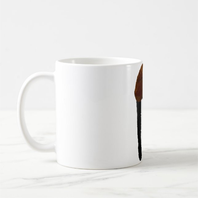 Caneca De Café R é para o Lemur Vermelho Rufado (Esquerda)