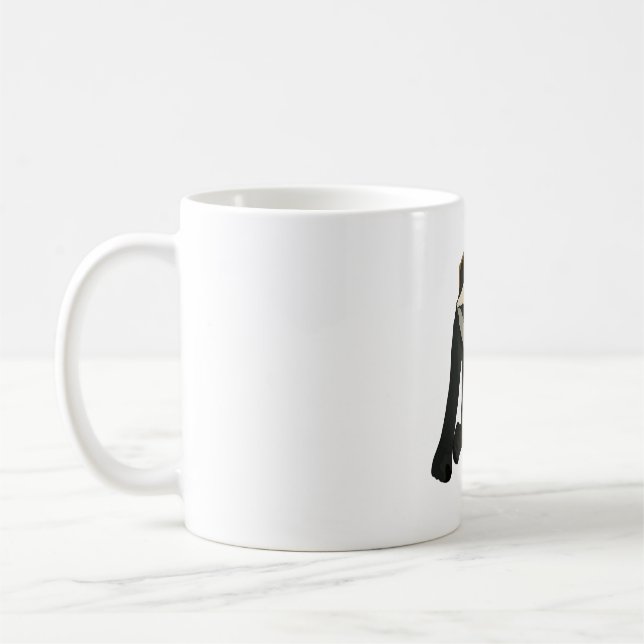 Caneca De Café R é para Red Eared Guenon (Esquerda)