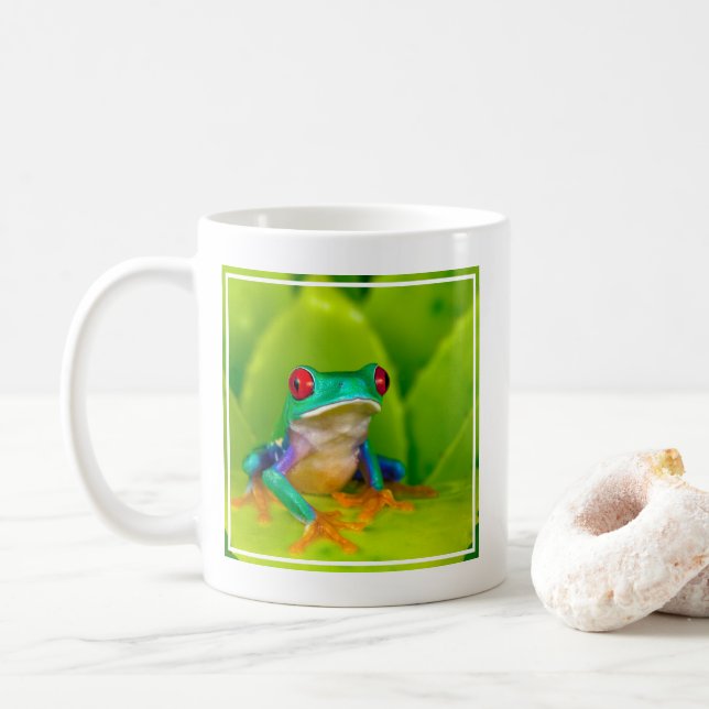 Caneca De Café Rã de olhos vermelhos, Costa Rica (Com Donut)