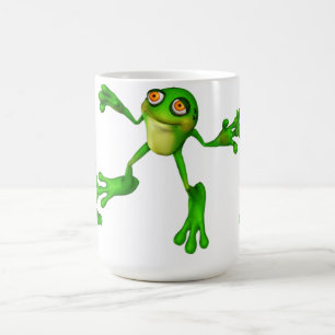 Caneca De Café Rã Verde Bonita