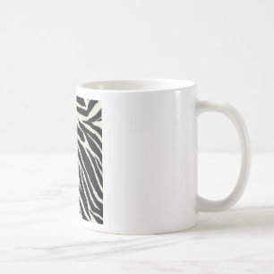 Caneca De Café RAB Rockabilly Estampa de Zebra Preto & Branco