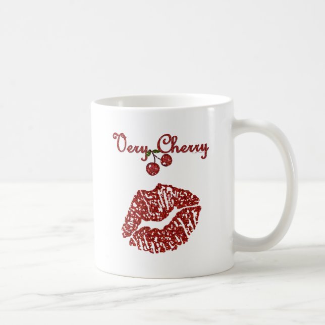 Caneca De Café RAB Rockabilly Muito Cherry Kiss (Direita)