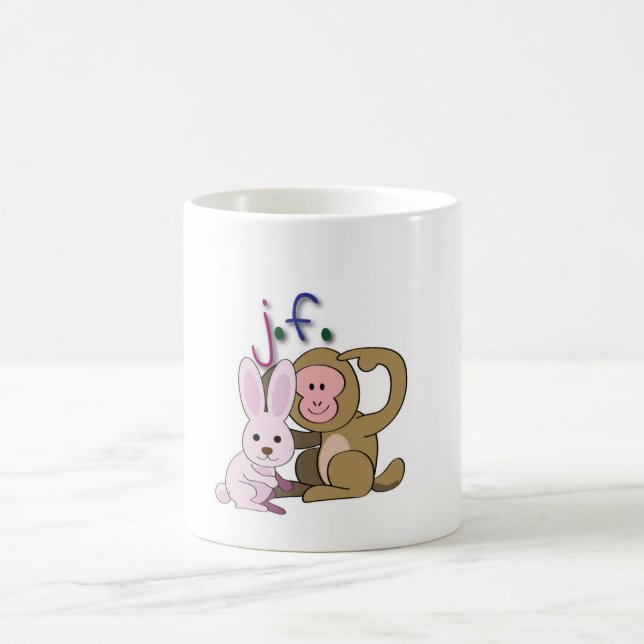Caneca De Café Rabbit & Monkey 「兎と猿」 (Centro)