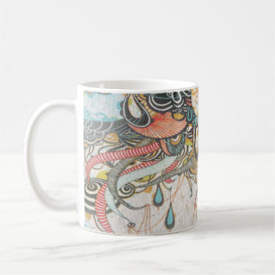 Caneca De Café Rabiscar a Língua da Luz