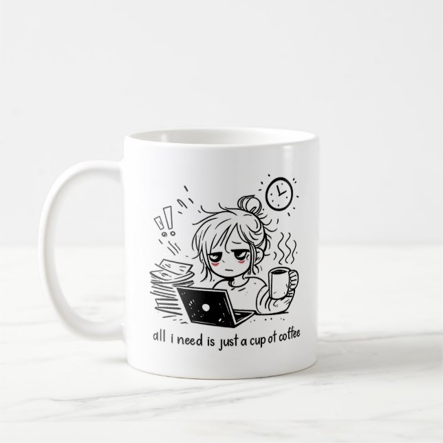 Caneca De Café Rabisco  (Esquerda)