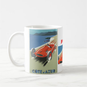 Caneca De Café Raça da costa d Azur do vintage