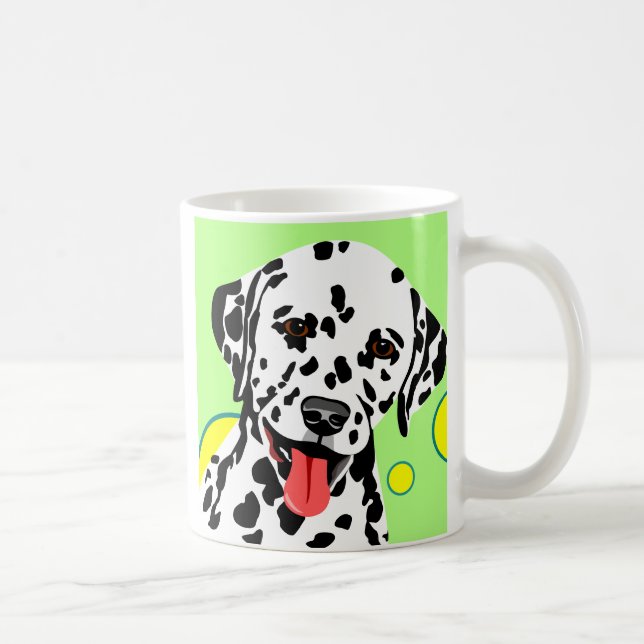 Caneca De Café Raça de Cachorro Dalmática (Direita)