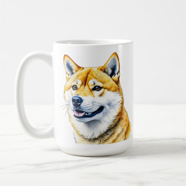 Caneca De Café Raça de Cachorro Xia Inu Cute (Esquerda)