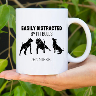 Caneca De Café Raça De Cães Touro Engraçado