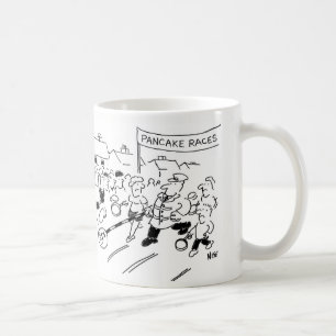 Caneca De Café Raça de Panqueca de Vantagem Injusta do Homem de L