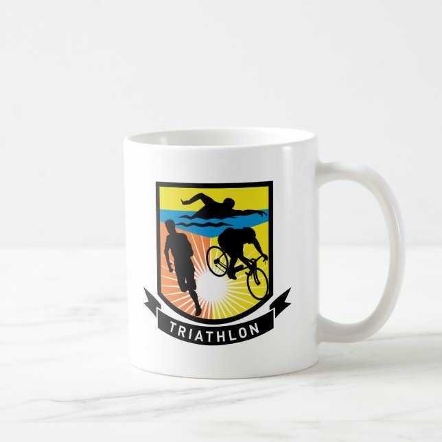 Caneca De Café raça do funcionamento da bicicleta da natação do (Direita)