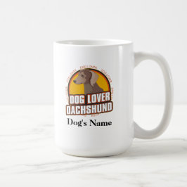 Caneca De Café Raça Personalizada De Cão-De-Cão-Boca-Colo
