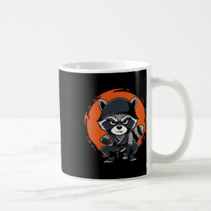 Caneca De Café Raccoon Funny Karate Design Costume