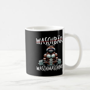 Caneca De Café Raccoon Washing Machine Raccoon Malhação Bodybuild