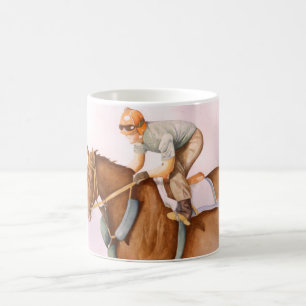 Caneca De Café Race Horse e Jockey
