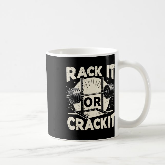 Caneca De Café Rack Ou Crack Barbell Bodybuilding 1 (Direita)