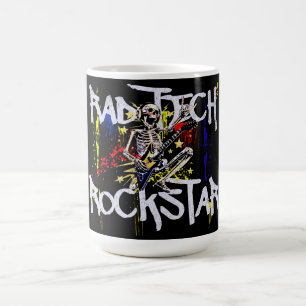 Caneca De Café Rad Tech Rockstar Moderno