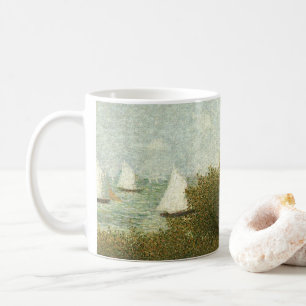 Caneca De Café Rade de Grandcamp por Georges Seurat, Arte Antigo