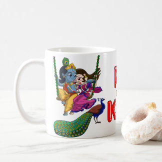 Caneca De Café Radha Krishna